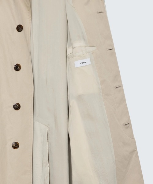 markaware(マーカウェア)の「【marka】RAGLAN SLEEVE COAT(ダウンジャケット/コート・メンズ・ブラック/ベージュ・2)」の6枚目の写真