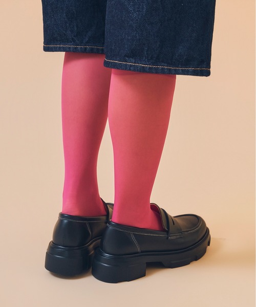 Casselini（キャセリーニ）の「Casselini(キャセリーニ)【HARUTA×Casselini】Contrast Stitch Loafer（ローファー・レディース・ブラック・22.5cm/23cm/23.5cm/24cm/24.5cm）」の7枚目の写真