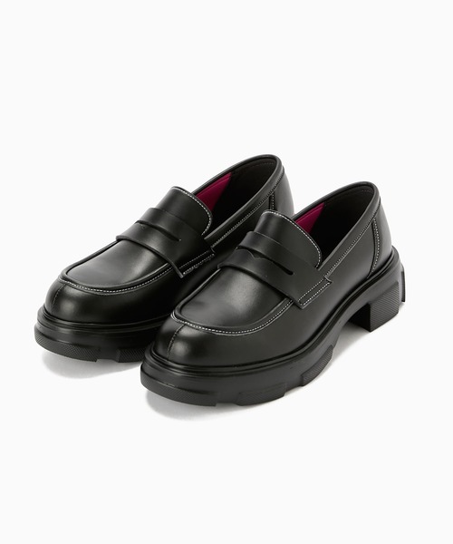 Casselini（キャセリーニ）の「Casselini(キャセリーニ)【HARUTA×Casselini】Contrast Stitch Loafer（ローファー・レディース・ブラック・22.5cm/23cm/23.5cm/24cm/24.5cm）」の11枚目の写真