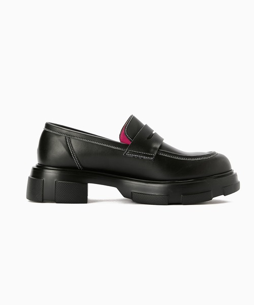 Casselini（キャセリーニ）の「Casselini(キャセリーニ)【HARUTA×Casselini】Contrast Stitch Loafer（ローファー・レディース・ブラック・22.5cm/23cm/23.5cm/24cm/24.5cm）」の14枚目の写真