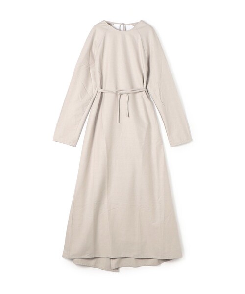 BASERANGE(ベースレンジ)の「BASERANGE シルク エプロンドレス(ワンピース・レディース・チャコールグレー・S)」の1枚目の写真