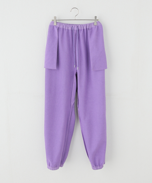 PROVOKE （プロヴォーク）の「【PROVOKE/プロヴォーク】sweat easy pants（スウェットパンツ・レディース・ダークパープル・FREE）」の7枚目の写真