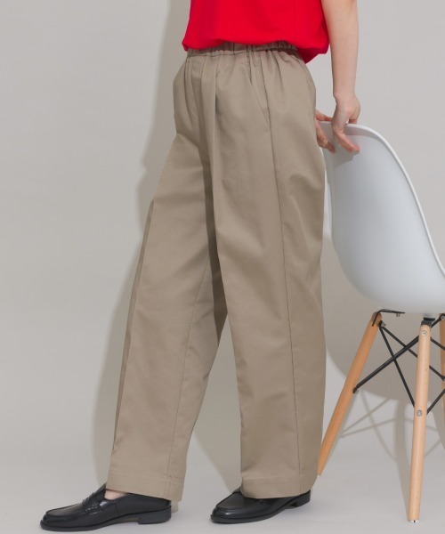OMNES(オムネス)の「スッキリセンタープレスイージーパンツ(その他パンツ・レディース・ネイビー/ベージュ/ブラック・LARGE/MEDIUM)」の2枚目の写真