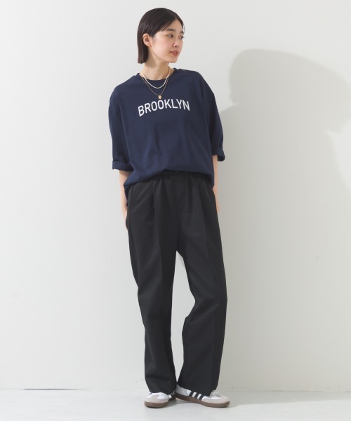 OMNES(オムネス)の「スッキリセンタープレスイージーパンツ(その他パンツ・レディース・ネイビー/ベージュ/ブラック・LARGE/MEDIUM)」の7枚目の写真