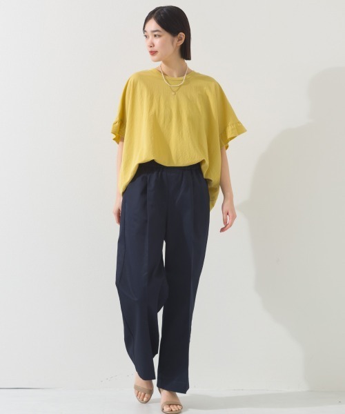 OMNES(オムネス)の「スッキリセンタープレスイージーパンツ(その他パンツ・レディース・ネイビー/ベージュ/ブラック・LARGE/MEDIUM)」の18枚目の写真