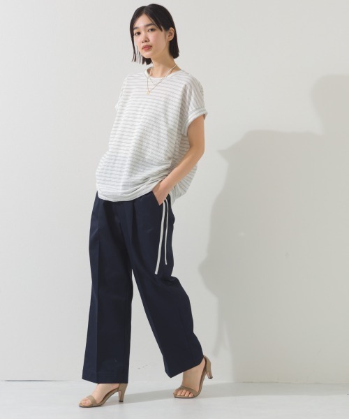 OMNES(オムネス)の「スッキリセンタープレスイージーパンツ(その他パンツ・レディース・ネイビー/ベージュ/ブラック・LARGE/MEDIUM)」の19枚目の写真