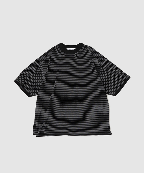 BAYCREW'S DEPO(ベイクルーズデポ)の「SandWaterr / サンドウォーター RESEARCHED SWEATER SS /RAYON(Tシャツ/カットソー・メンズ・ホワイト/ブラック・2)」の1枚目の写真