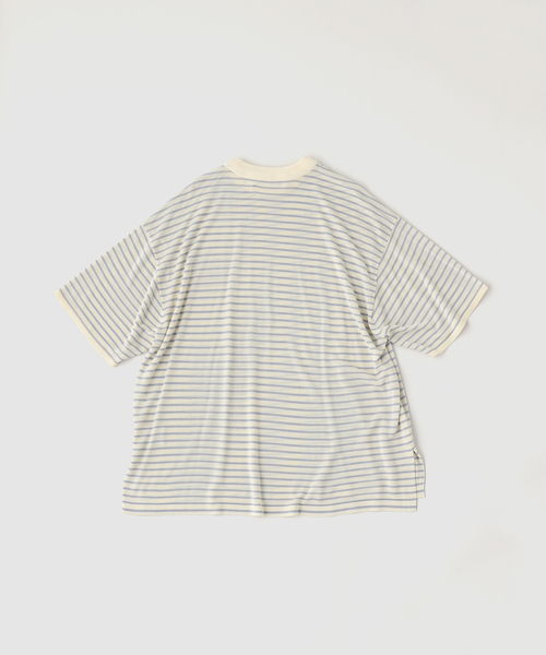 BAYCREW'S DEPO(ベイクルーズデポ)の「SandWaterr / サンドウォーター RESEARCHED SWEATER SS /RAYON(Tシャツ/カットソー・メンズ・ホワイト/ブラック・2)」の3枚目の写真
