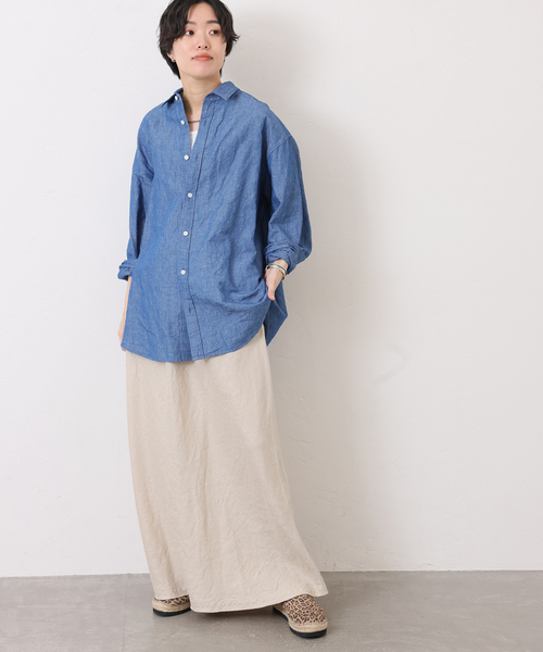 JOURNAL STANDARD LUXE（ジャーナルスタンダード　ラックス）の「フレンチリネンツイルスカート（スカート・レディース・ブラック/ベージュ・FREE）」の19枚目の写真