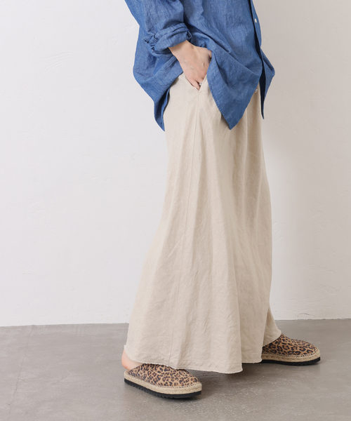 JOURNAL STANDARD LUXE（ジャーナルスタンダード　ラックス）の「フレンチリネンツイルスカート（スカート・レディース・ブラック/ベージュ・FREE）」の20枚目の写真
