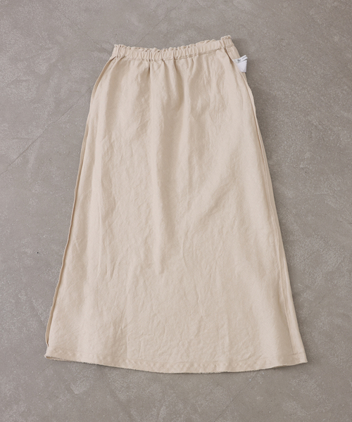 JOURNAL STANDARD LUXE（ジャーナルスタンダード　ラックス）の「フレンチリネンツイルスカート（スカート・レディース・ブラック/ベージュ・FREE）」の3枚目の写真