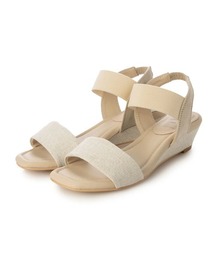 enchanted | ワンストラップマテリアルゴムウエッジサンダル(サンダル)