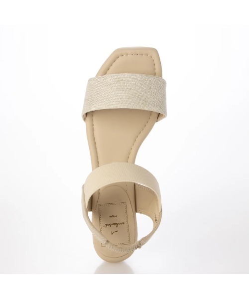 enchanted（エンチャンテッド）の「ワンストラップマテリアルゴムウエッジサンダル（サンダル・レディース・ホワイト・S/M/L）」の4枚目の写真