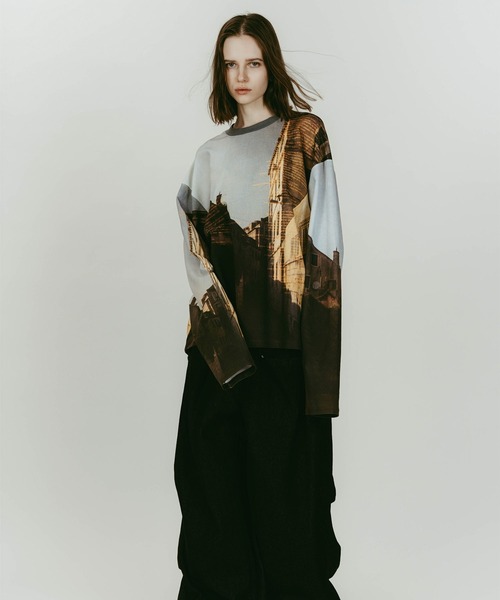 Knuth Marf（クヌースマーフ）の「scenery print long sleeve tee（Tシャツ/カットソー・レディース・その他1/その他・FREE）」の3枚目の写真