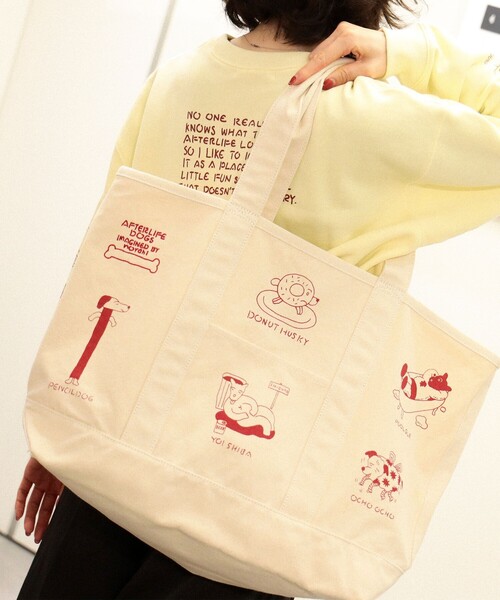 TOKYO CULTUART by BEAMS（トウキョウカルチャートバイビームス）の「norahi / AFTERLIFE DOGS Bag（トートバッグ・レディース・ナチュラル・ONE SIZE）」の2枚目の写真