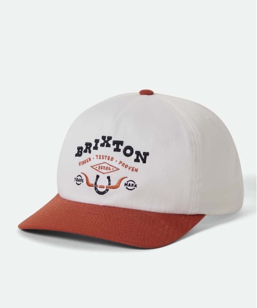BRIXTON（ブリクストン）の「BRIXTON  BEEKMAN MP SNAPBACK / ブリクストン（キャップ・メンズ・ブラック/オレンジ・O/S）」の2枚目の写真