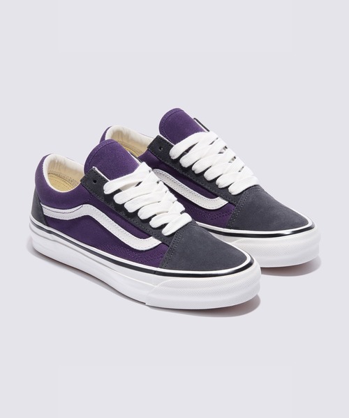 VANS(バンズ)の「VANS PREMIUM オールドスクール / LX Old Skool GREY/PURPLE VN000D56G0P1(スニーカー・メンズ・パープル・4/6/5/7/8/9/11)」の2枚目の写真