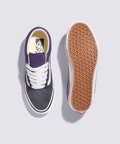 VANS(バンズ)の「VANS PREMIUM オールドスクール / LX Old Skool GREY/PURPLE VN000D56G0P1(スニーカー・メンズ・パープル・4/6/5/7/8/9/11)」の3枚目の写真
