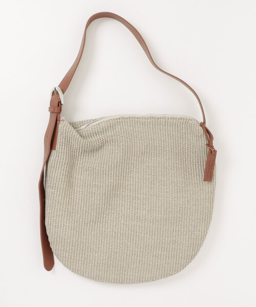 Scrap Book(スクラップブック)の「【MARCO MASI】雑材ラウンドトート(トートバッグ・レディース・ブラック/ベージュ・FREE)」の2枚目の写真