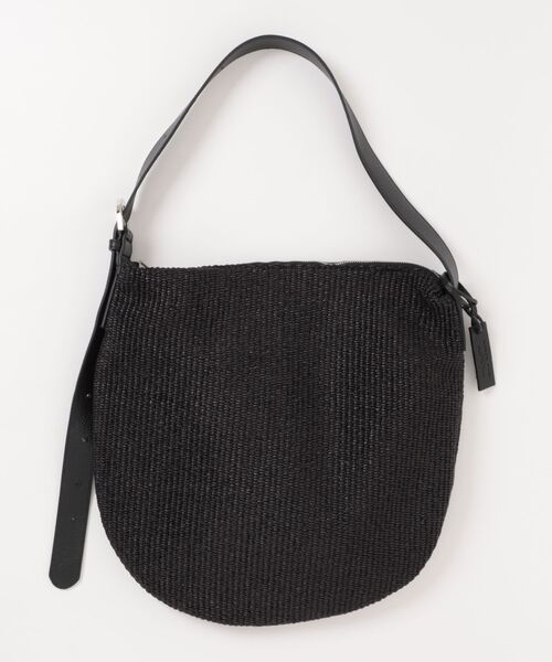 Scrap Book(スクラップブック)の「【MARCO MASI】雑材ラウンドトート(トートバッグ・レディース・ブラック/ベージュ・FREE)」の1枚目の写真