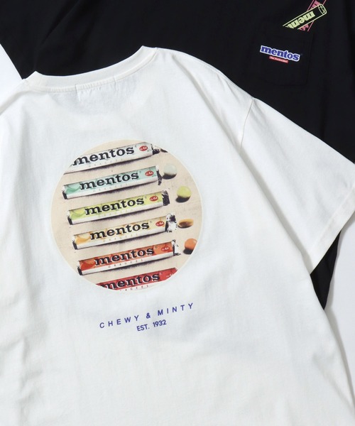 SITRY(シトリー)の「mentos/メントス オーバーサイズ プリント ポケット 半袖Tシャツ レディース メンズ(Tシャツ/カットソー・メンズ・ホワイト系その他/ライトグリーン/グリーン系その他/パープル/ホワイト/グリーン系その他2/ホワイト系その他2/ブラック系その他/ブラック系その他2/ブラック/パープル系その他2/パープル系その他・M/LL/L)」の3枚目の写真