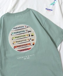 mentos/メントス オーバーサイズ プリント ポケット 半袖Tシャツ レディース メンズ