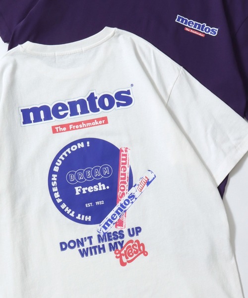 SITRY(シトリー)の「mentos/メントス オーバーサイズ プリント ポケット 半袖Tシャツ レディース メンズ(Tシャツ/カットソー・メンズ・ホワイト系その他/ライトグリーン/グリーン系その他/パープル/ホワイト/グリーン系その他2/ホワイト系その他2/ブラック系その他/ブラック系その他2/ブラック/パープル系その他2/パープル系その他・M/LL/L)」の2枚目の写真