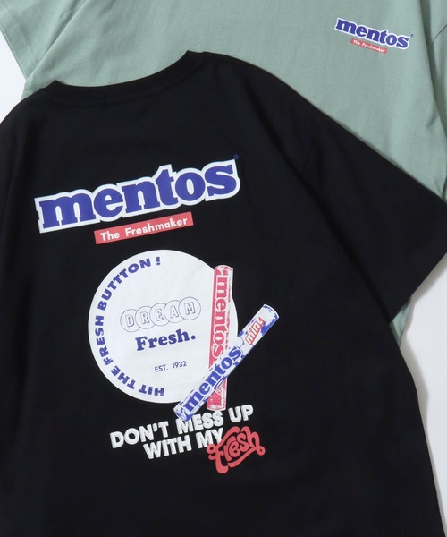SITRY(シトリー)の「mentos/メントス オーバーサイズ プリント ポケット 半袖Tシャツ レディース メンズ(Tシャツ/カットソー・メンズ・ホワイト系その他/ライトグリーン/グリーン系その他/パープル/ホワイト/グリーン系その他2/ホワイト系その他2/ブラック系その他/ブラック系その他2/ブラック/パープル系その他2/パープル系その他・M/LL/L)」の1枚目の写真