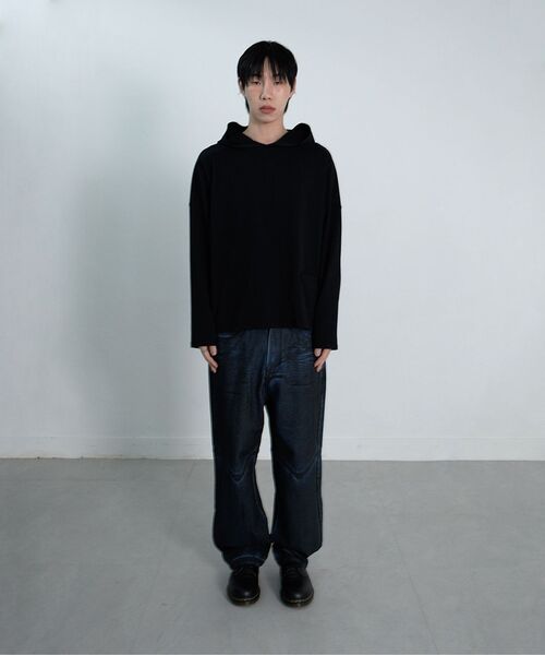 Millo Archive（ミロ アーカイブ）の「ディスロークロングスリーブフードパーカー[ブラック]（パーカー・メンズ・その他・MEDIUM/LARGE/X-LARGE）」の10枚目の写真