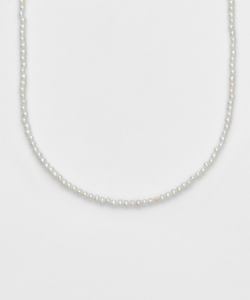 agete（アガット）の「シルバー淡水パール／タンザナイトネックレス（ネックレス・レディース・ホワイト系その他・フリー）」の4枚目の写真