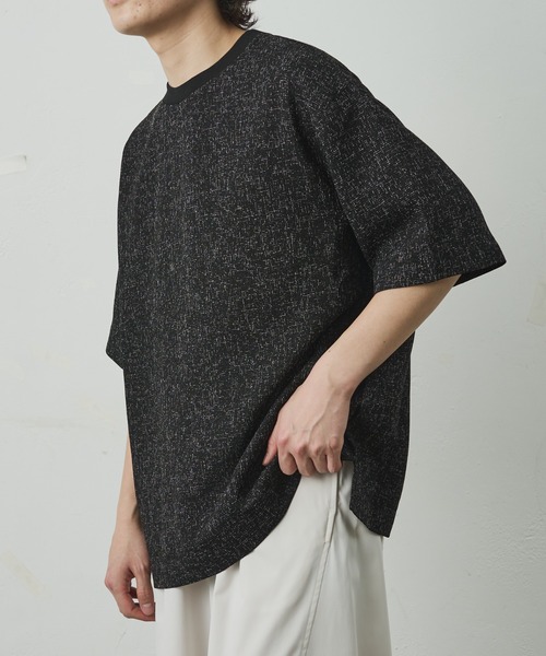 COLONY 2139(コロニートゥーワンスリーナイン)の「サマーツイード半袖Tシャツ(Tシャツ/カットソー・メンズ・ホワイト/ブラック・LARGE/MEDIUM)」の10枚目の写真