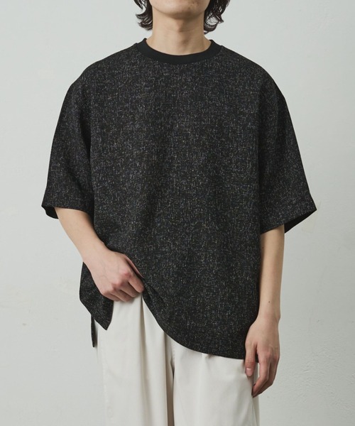 COLONY 2139(コロニートゥーワンスリーナイン)の「サマーツイード半袖Tシャツ(Tシャツ/カットソー・メンズ・ホワイト/ブラック・LARGE/MEDIUM)」の9枚目の写真