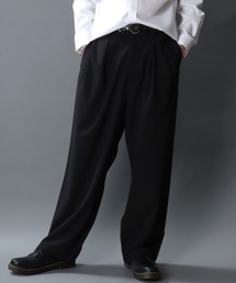 Barrel Leg Easy Pants/1タック バレルレッグパンツ ワイドパンツ イージーパンツ スラックス