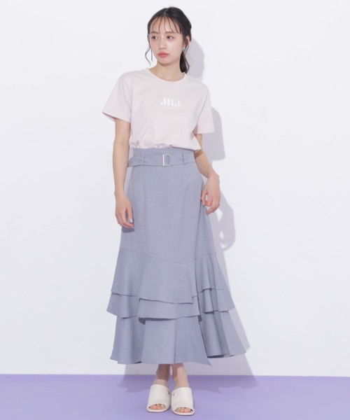 JILL by JILL STUART(ジルバイジルスチュアート)の「ベルト付きアシメヘムスカート(スカート・レディース・ブラウン系その他/ブラック/グレー・MEDIUM/SMALL)」の5枚目の写真