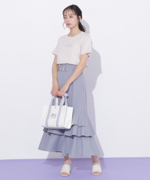 JILL by JILL STUART(ジルバイジルスチュアート)の「ベルト付きアシメヘムスカート(スカート・レディース・ブラウン系その他/ブラック/グレー・MEDIUM/SMALL)」の10枚目の写真
