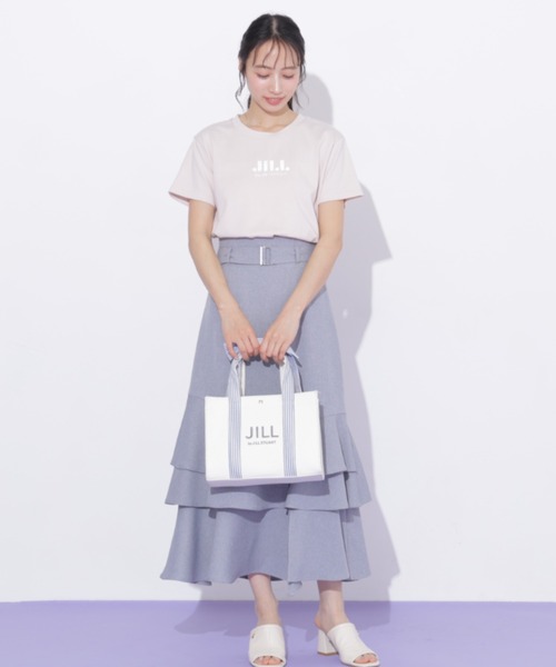 JILL by JILL STUART(ジルバイジルスチュアート)の「ベルト付きアシメヘムスカート(スカート・レディース・ブラウン系その他/ブラック/グレー・MEDIUM/SMALL)」の9枚目の写真
