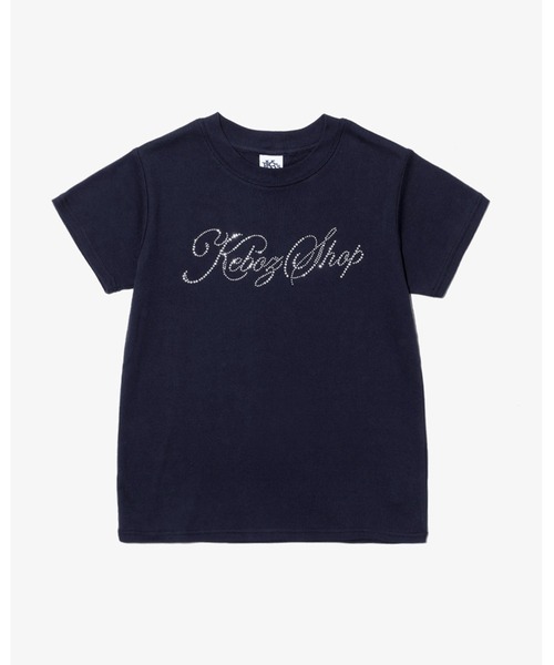 KEBOZ（ケボズ）の「W DAC RHINESTONE S/S TEE（Tシャツ/カットソー・レディース・ネイビー/ホワイト/ブラック・ONE SIZE）」の3枚目の写真