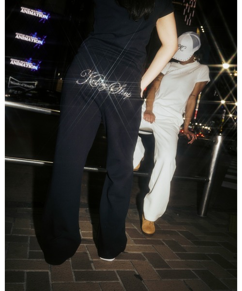 KEBOZ（ケボズ）の「W DAC RHINESTONE S/S TEE（Tシャツ/カットソー・レディース・ネイビー/ホワイト/ブラック・ONE SIZE）」の7枚目の写真