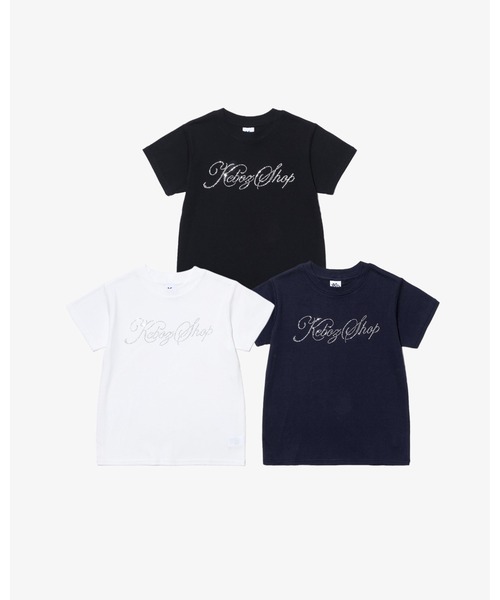 KEBOZ（ケボズ）の「W DAC RHINESTONE S/S TEE（Tシャツ/カットソー・レディース・ネイビー/ホワイト/ブラック・ONE SIZE）」の8枚目の写真