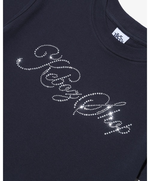 KEBOZ（ケボズ）の「W DAC RHINESTONE S/S TEE（Tシャツ/カットソー・レディース・ネイビー/ホワイト/ブラック・ONE SIZE）」の9枚目の写真
