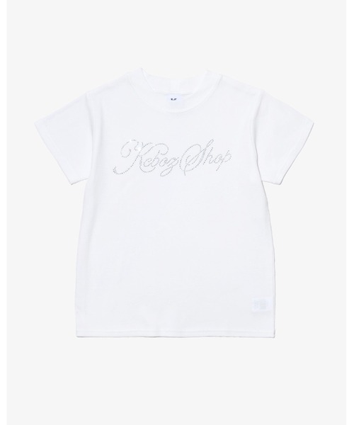 KEBOZ（ケボズ）の「W DAC RHINESTONE S/S TEE（Tシャツ/カットソー・レディース・ネイビー/ホワイト/ブラック・ONE SIZE）」の10枚目の写真