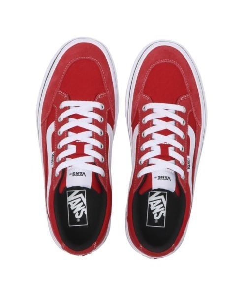 VANS（バンズ）の「VANS ヴァンズ FALKEN ファルケン V3830 SC2 RED/WHITE（スニーカー・メンズ・レッド・5/5h/6/6h/7/7h/8/8h/9/9h/10/4h/10h/11/12）」の3枚目の写真