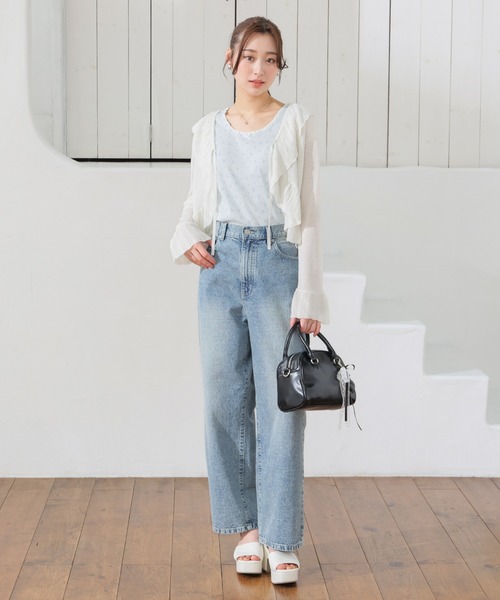 Honeys(ハニーズ)の「【UVカット】レース付ワッフルタンク(タンクトップ・レディース・ホワイト系その他/ホワイト/グリーン系その他/ブラック/グレー系その他・L/M/S/SS)」の20枚目の写真