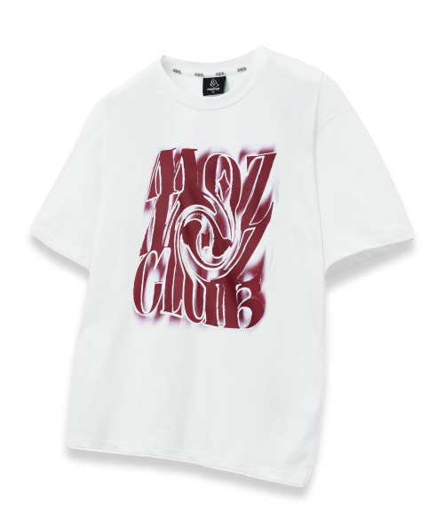 MOZMOZ(モズモズ)の「カオス オーバーサイズ 半袖Tシャツ ホワイト(Tシャツ/カットソー・レディース・その他・1/2/3)」の1枚目の写真
