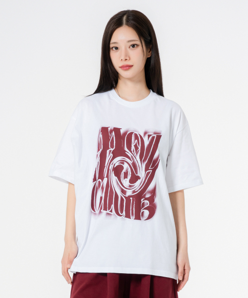 MOZMOZ(モズモズ)の「カオス オーバーサイズ 半袖Tシャツ ホワイト(Tシャツ/カットソー・レディース・その他・1/2/3)」の2枚目の写真