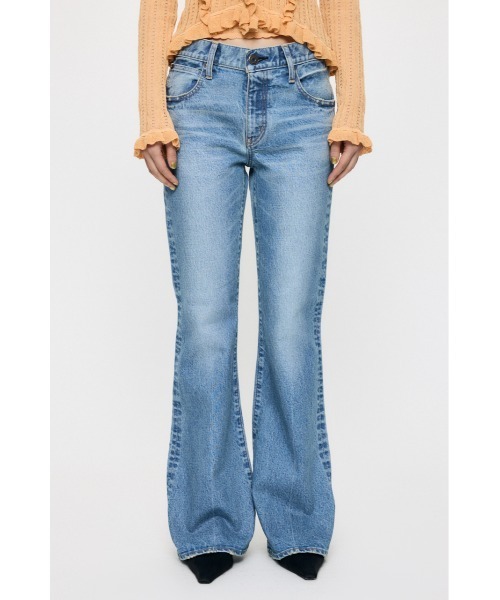 MOUSSY（マウジー）の「【新登場】MVS MIDRISE FLARE（デニムパンツ・レディース・ワンウォッシュ/ブルー・26inch/25inch/24inch/23inch）」の3枚目の写真