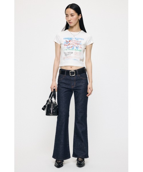 MOUSSY（マウジー）の「【新登場】MVS MIDRISE FLARE（デニムパンツ・レディース・ワンウォッシュ/ブルー・26inch/25inch/24inch/23inch）」の18枚目の写真