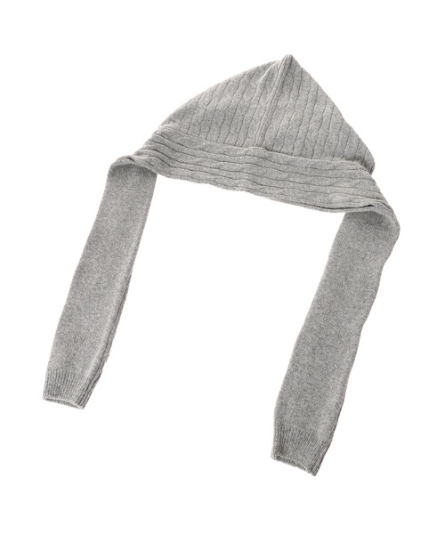 forget-me-nots(フォーゲットミーノッツ)の「CONVERTIBLE CABLE KNIT HOODED YY254AC006G(Tシャツ/カットソー・レディース・グレー・ONE SIZE)」の6枚目の写真