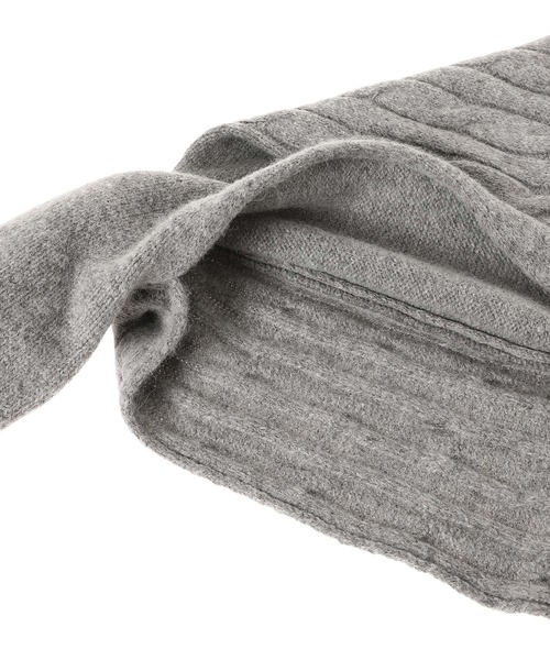 forget-me-nots(フォーゲットミーノッツ)の「CONVERTIBLE CABLE KNIT HOODED YY254AC006G(Tシャツ/カットソー・レディース・グレー・ONE SIZE)」の3枚目の写真