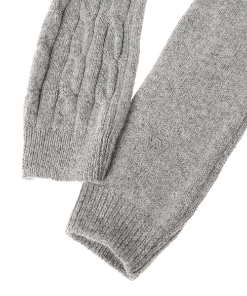 forget-me-nots(フォーゲットミーノッツ)の「CONVERTIBLE CABLE KNIT HOODED YY254AC006G(Tシャツ/カットソー・レディース・グレー・ONE SIZE)」の4枚目の写真